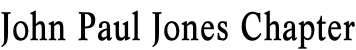 John Paul Jones Chapter